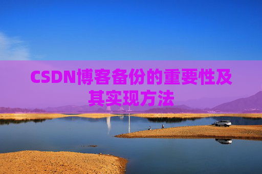 CSDN博客备份的重要性及其实现方法